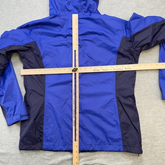 Columbia Jacket Womens XL Violet Blue Acadia II Rain Coat Omni Tech Waterproof - Picture 10 of 12